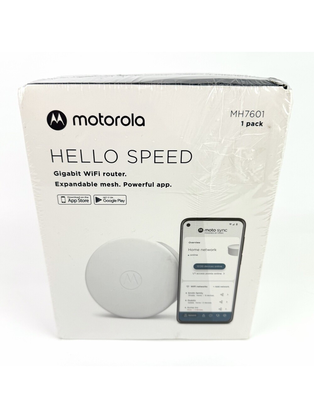 Motorola MH7601 AX1800 Gigabit Mesh WiFi Router Dual Band
